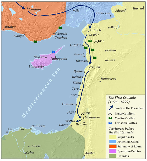 Mapa das Cruzadas