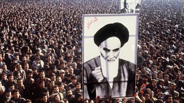 O Aiatolá Khomeini e a revolução iraniana de 1979